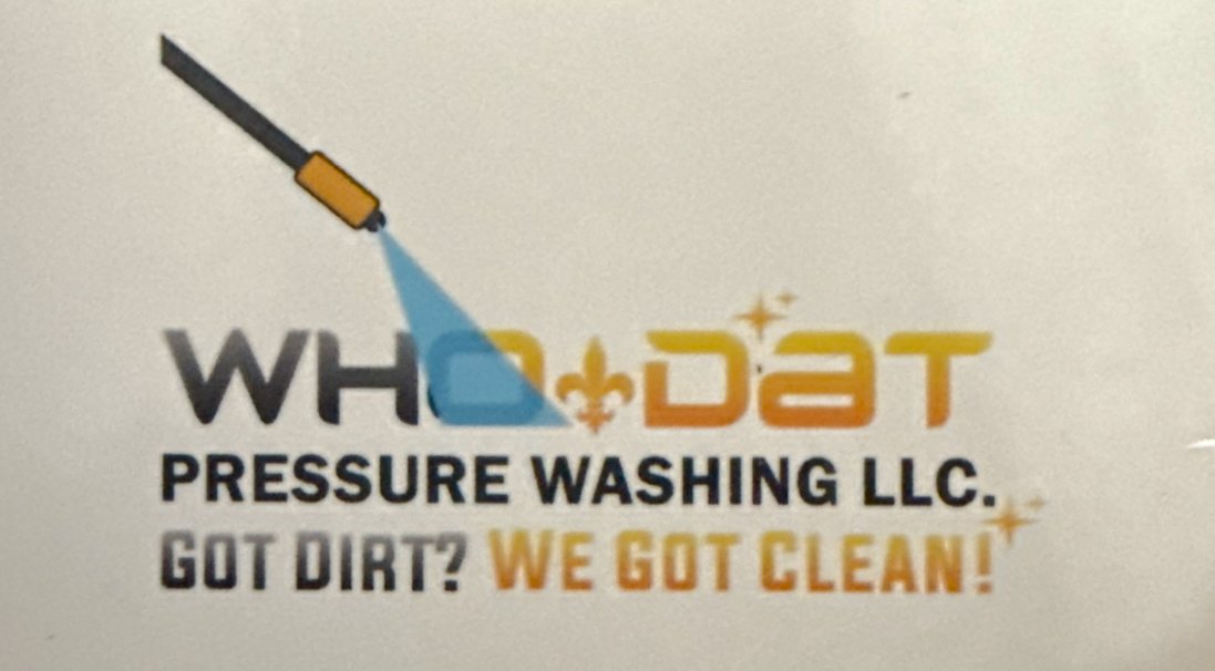 Who Dat Pressure Washing LLC Logo